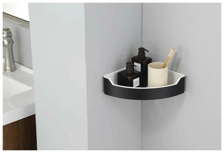 Полка угловая, черная RUSH EDGE ED77153B black